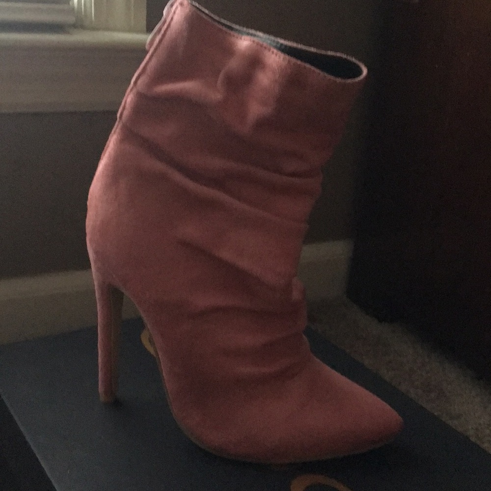 Pink ankle boots new